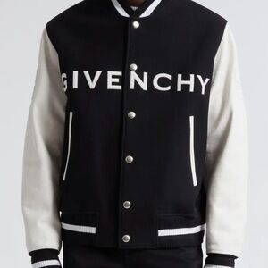 Givenchy Black and White Varsity Jacket